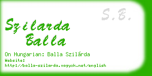 szilarda balla business card