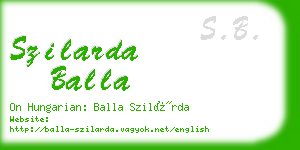 szilarda balla business card